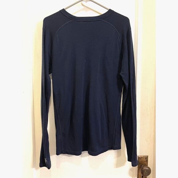 Smartwool Blue Gray Long Sleeve Wool Pullover Sweater Top  Mens Size Medium - Picture 6 of 9